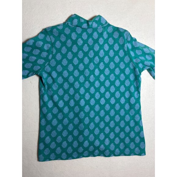 Orvis Womens Teal Paisley Print Half-Zip Pullover Large - Picture 10 of 11